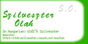 szilveszter olah business card